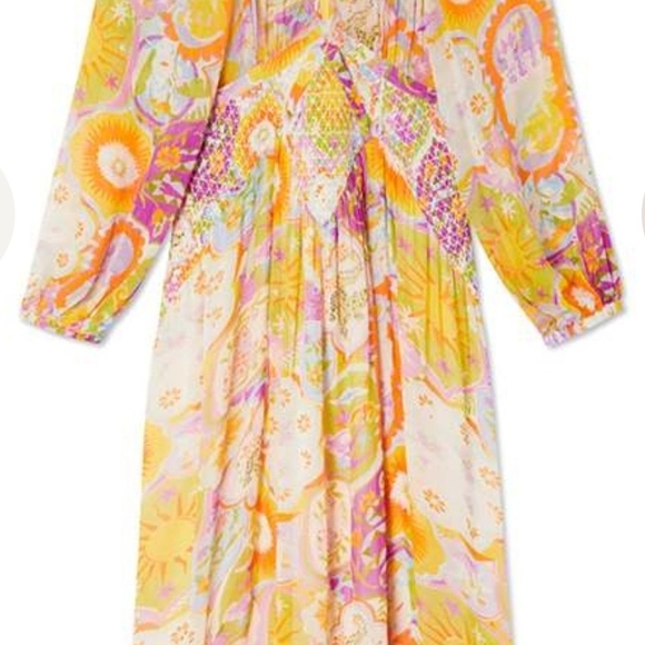 Never Fully Dressed Colorful Bohemian Long Sleeve Dress - Picture 6 of 9